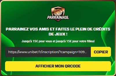 Lien parrain Unibet