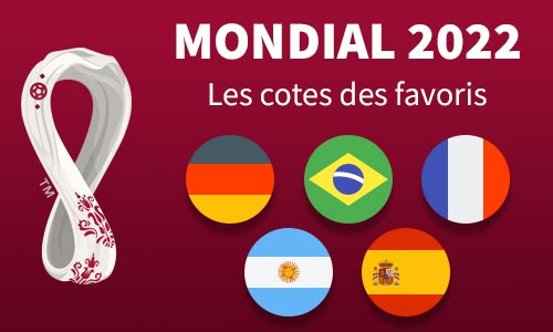 Cotes bookmakers vainqueur Mondial 2022