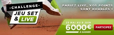 Concours de pronostics sur Roland Garros avec Betclic