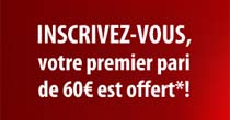 Betclic offre 60 euros