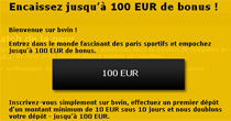 100 euros de bonus chez Bwin
