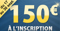 150 euros de bonus chez FrancePari
