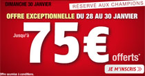 Bonus temporaire de 75 euros chez Pmu