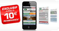 10 euros remboursés pour parier sur pmumobile.fr