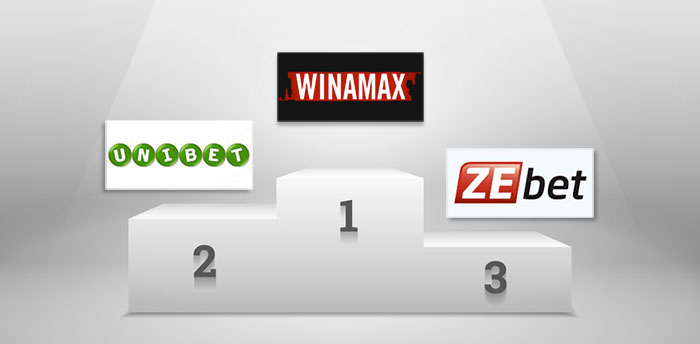 Winamax 1er sur les cotes