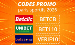Codes promo paris sportifs 2026